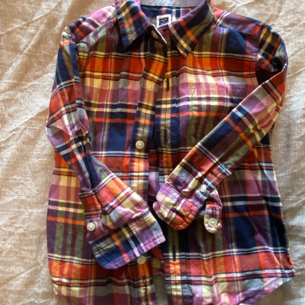 Toddler plaid button down